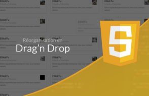 Example to implement html5 drag and drop with list of Events
