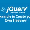 JQuery Treeview example using HTML Ul li elements