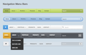 Responsive horizontal navigation menu using pure CSS
