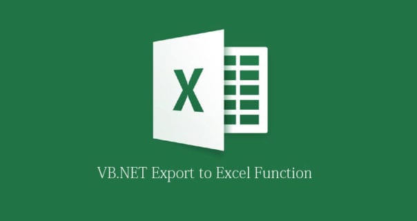 How to export sql query to excel file using vb net 